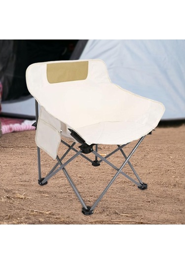 Suntek Katlanır Kamp Sandalyesi Ağır Hizmet Tipi Hafif Bej-s Bej