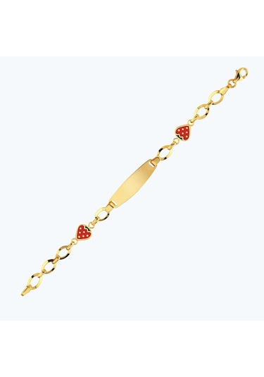 Altınbaş 22 Ayar Altın Çocuk Çilek Künye Bjrbl0010-25925 Renkli