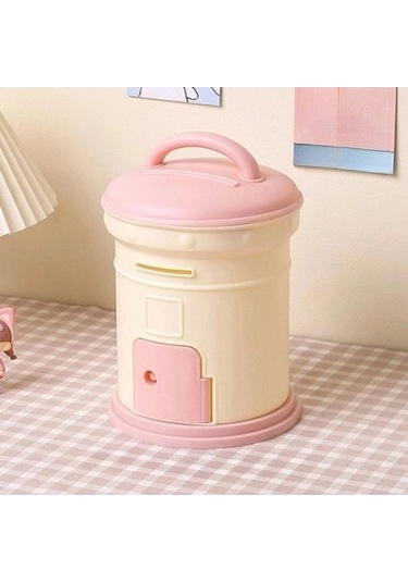 Lijinxu Magideal Posta Kutusu Kumbara Masa Üstü Süsleme Raf Pembe