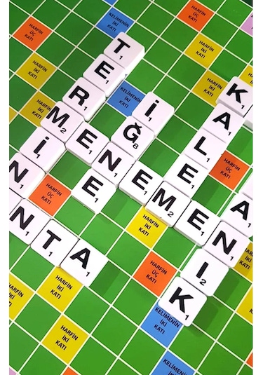 Ahşap Kelime Türetme Oyunu - Ahşap Kelime Türetmece 29x29cm