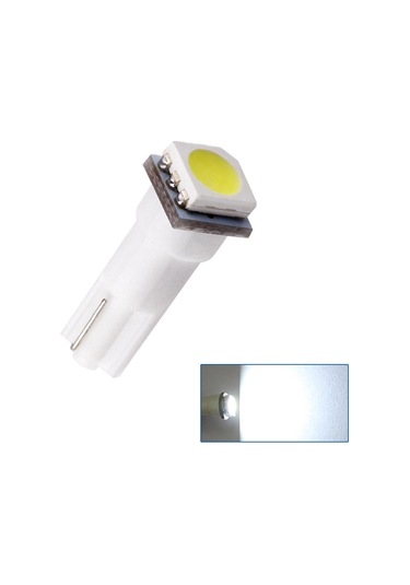Beyaz 10 Adet T5 1 Smd Kırmızı Dashboard Kama Led Araba Ampul Lamba 74 Dash Led Araba Ampülleri İç Işıklar Araba Işık Kaynağı Park 12v