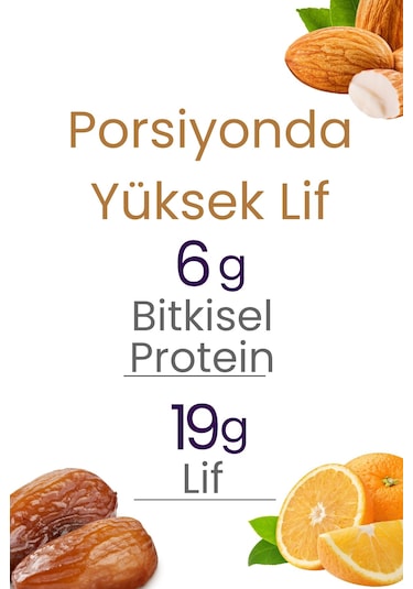 Meyveli Portakallı & Bademli Protein Topları 55gr X3 Adet