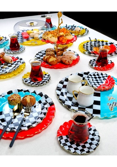 Glore 28 Parça Audra Çay Seti 69703 Çok renkli