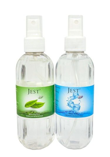 Jest 80 Derece Okyanus + Yeşil Çay Kolonyası Sprey 2 x 200 ML