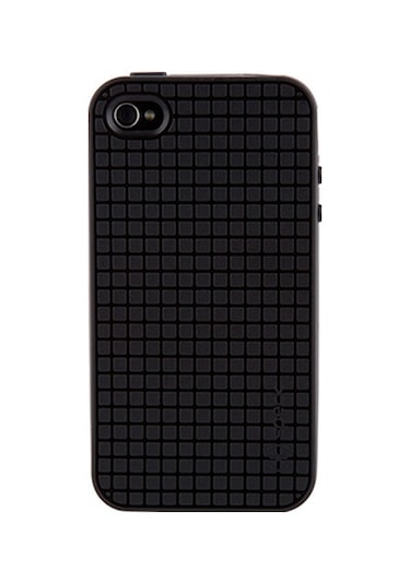 Speck Apple Uyumlu iPhone 4s/4 İle Pixelskin Hd Silikon Kılıf Siyah Siyah