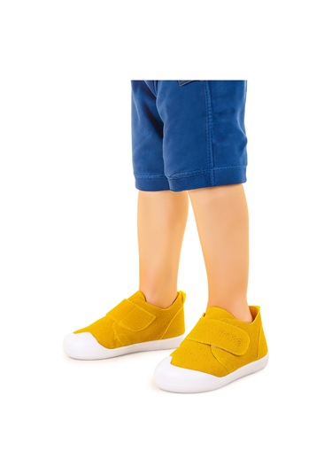 Kiko Kids Rosie Cırtlı Erkek Bebek Günlük Ayakkabı Sarı