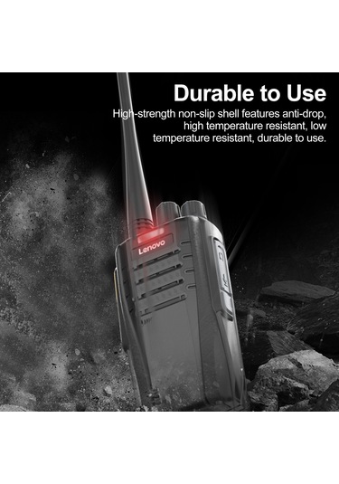Maiyame Lenovo N01 Uhf Walkie-talkie 5 Km Mesafe 16 Kanal 1800mah Pil Tekli Paket Avrupa Standartı