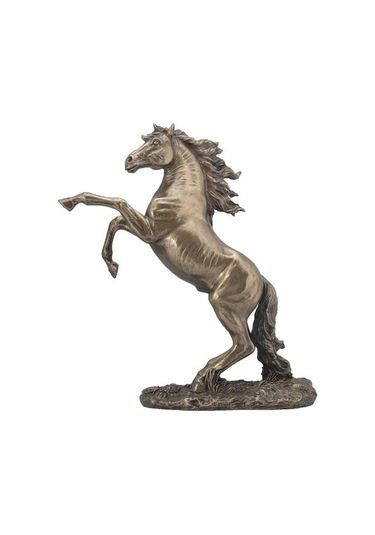 Veronese Şahlanan At Figürü Bronz Renk 32Cm