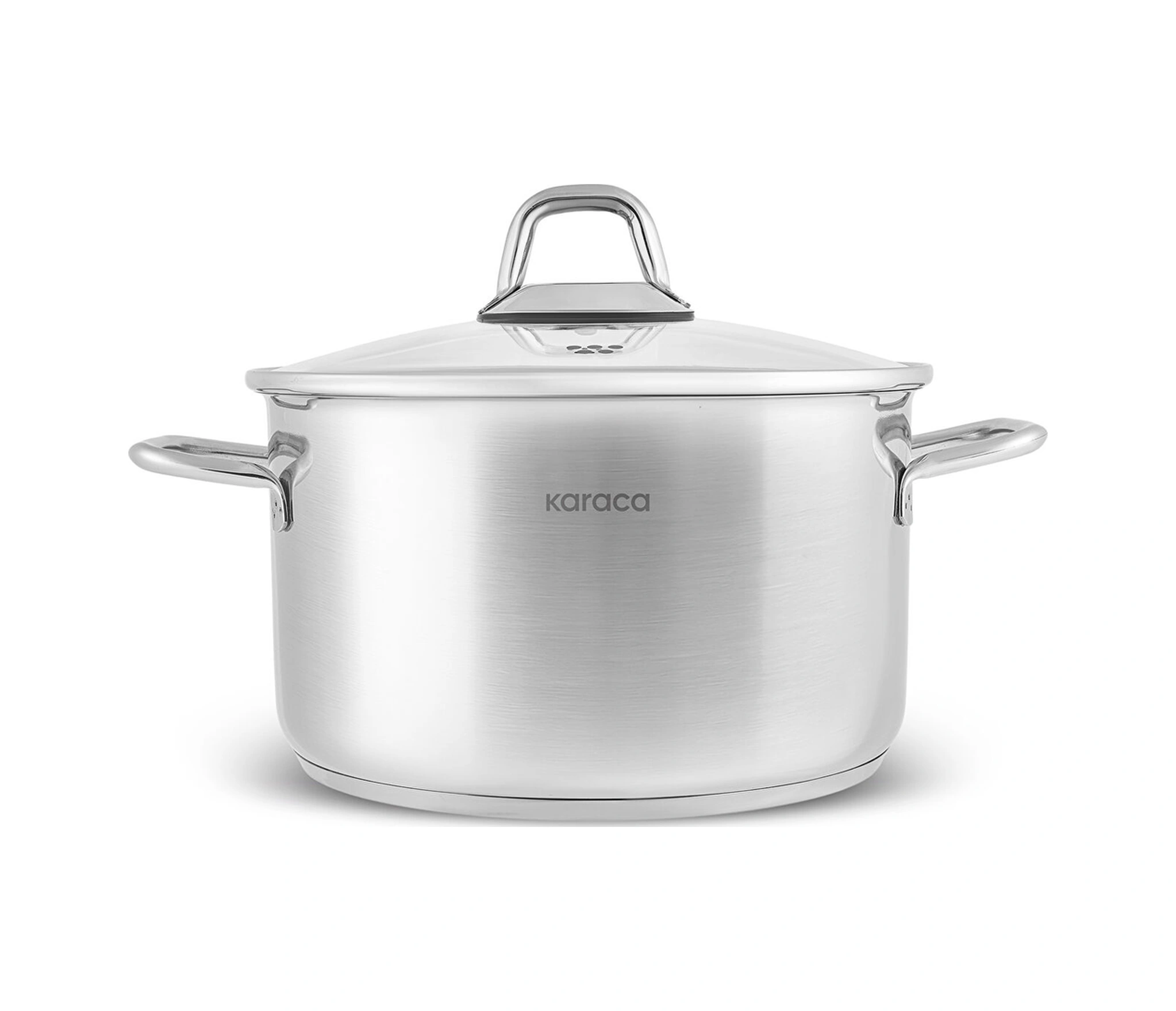 Karaca Vapor İndüksiyon Tabanlı 15 Parça Çaydanlık Ve Cezveli Çelik Tencere Seti Gümüş