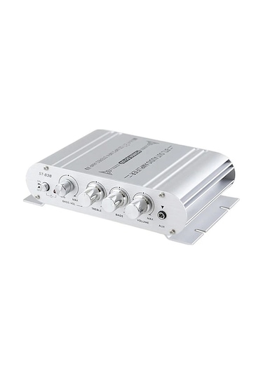 2.1 Kanal Alüminyum Hoparlör Güçlendirici, 20w+20w, Volüm/treble/bass Kontrol, Mp3/mp4 Jack, Gri Gümüş Şarj Aleti Ve Pil Yok