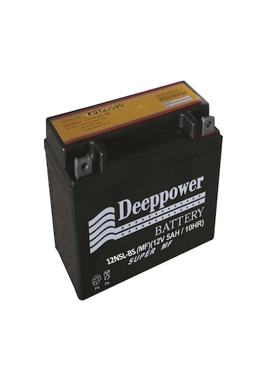 Motosiklet Akü 12n5-bs 12v 5ah Cup Ve Ybr İçin. 2021 Deep Power