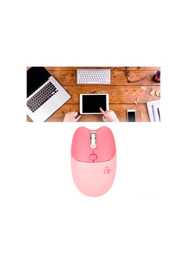 Yuntech01 Kedi Desenli 2.4g Kablosuz Fare - Sessiz Tuş, 3 Seviye Dpı, Usb Alıcı - Mor Renkli, Notebook Ve Mac Uyumlu Pil Yok