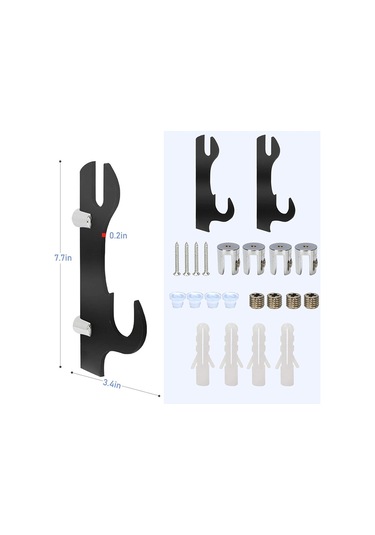 Sones Akrilik Samuray Kılıcı Ve Kını Tutucu Siyah