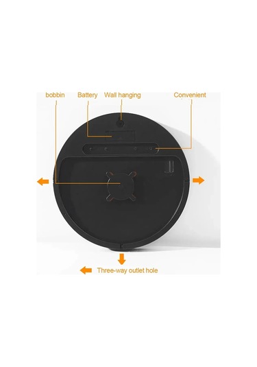 Zilinn Çift Alarmlı Uzaktan Kumandalı Led Duvar Saati, Ev Dekorasyonu İçin Takvim Ve Sıcaklık Göstergesi Parlaklık Ayarlanabilir Turuncu-84 Çok Renki