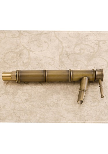 Dinosaurs F Fityle Pirinç Banyo Lavabo Bataryası - Bronz Altın