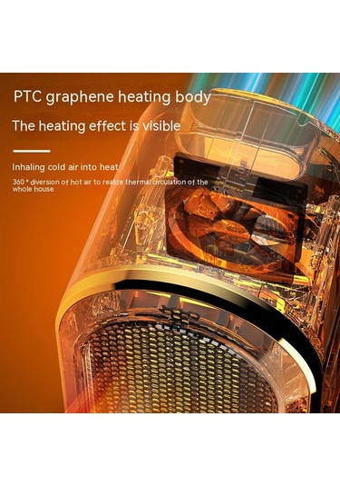 Jialan Aşırı Isınma Koruması Elektrikli Isıtıcı 1200W