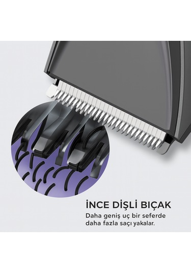 Pht-048 Şarjlı Ayarlanabilir Başlıklı Su Geçirmez Saç Sakal Tıraş Makinesi