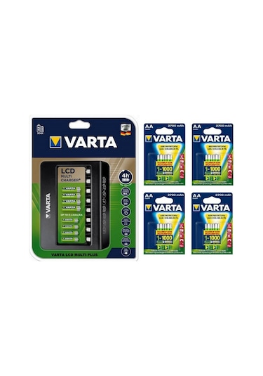 Varta Multi Plus 8Li Şarj Cihazı 8*2700 Mah Aa Şarjlı Pil