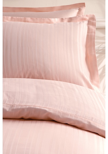 Puffy Melvin Çift Kişilik XL Bambu Saten Nevresim Takımı - Pudra