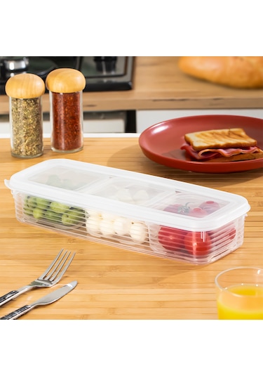 Porsima 4368 Freshlock Vakumlu Kahvaltılık Çok Amaçlı Saklama Kabı Kahvaltı Seti Şeffaf