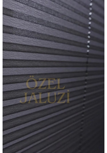Antrasit Cam Balkon Ve Ofis Plisse Perde Plain007 Antrasit