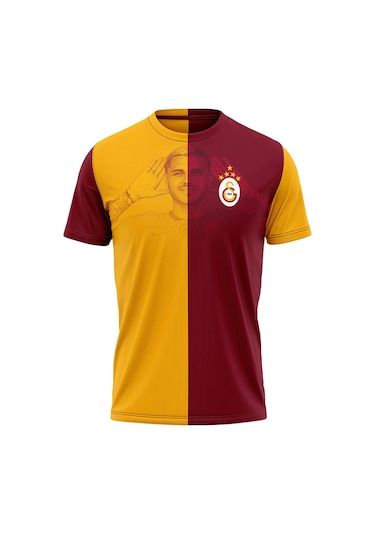 Galatasaray Mauro Icardi Taraftar T-shirt E232252 Sarı - Kırmızı