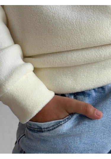 Libertykid Yüksek Yakalısı Sıcak Tutan Polar Balıkçı Yaka Kazak 174743495 Bej