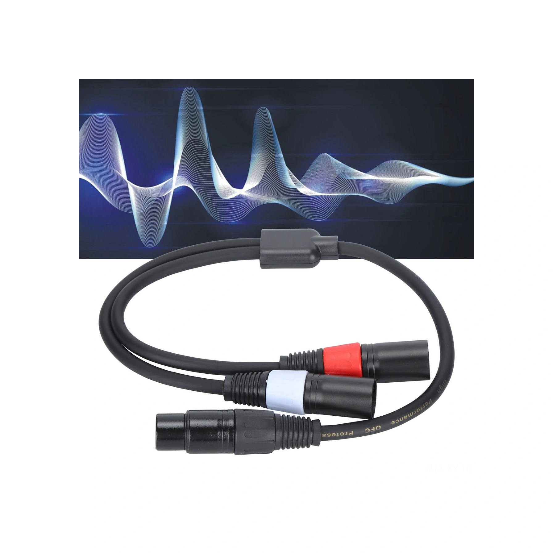 Shineyee Jorındo 0.5m 5-pin Xlr Dişi İle Çift 3-pin Xlr Erkek Ses Kablosu - Ses Kalitesi İçin Gümüş Kaplı Bakır Teli Ve Çift Koruma Jd6076