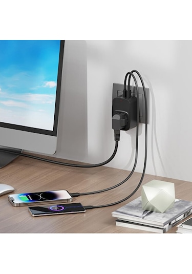 Akım Korumalı 3680 Watt Tekli Priz Ve Çoklu Şarj / 2xtype-c / 1xu Diğer