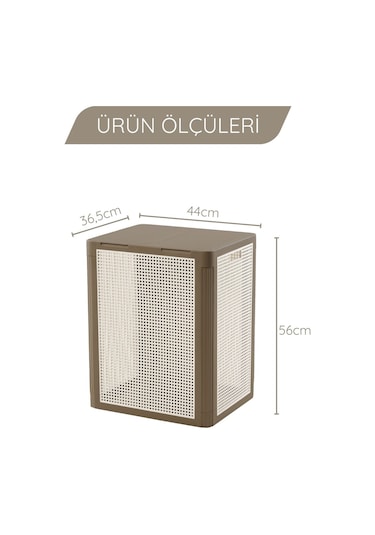 Smartduo İki Bölmeli Çamaşır Sepeti 84lt. İki Renkli Çok Renkli