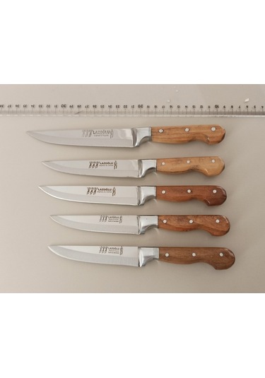 Lazoğlu Kasap-Kurban-Mutfak 6 Lı Bıçak Seti Kemik Satırı Bıçağı