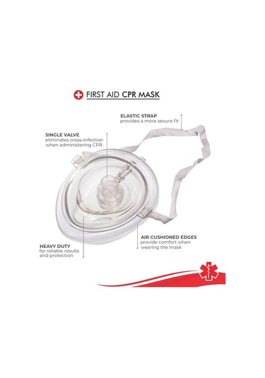 Sones Cpr Resusitatörü Kurtarma Acil İlk Yardım Solunum Maskesi Ağız Solunumu Tek Yönlü Valf Araçları