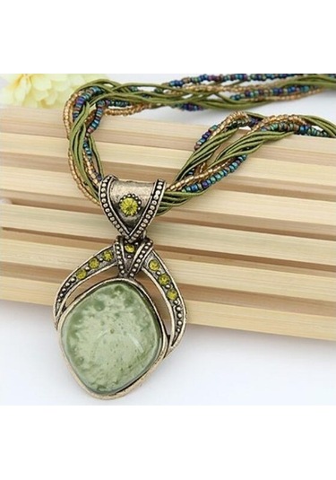 Soulader 2022 Bohem Tarzı Çok Katmanlı Vintage Retro Etnik Kolye Moda Takı Aksesuar Doğal Taş Ve Boncuk Detaylı Zincir Kolye Kadın Günlük Özel Gün Çok REnkli