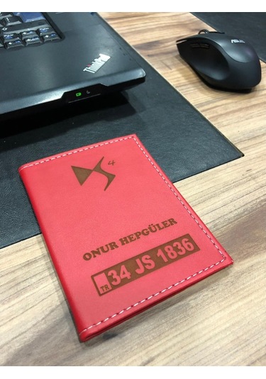 Appcity Kişiye Özel Isimli Deri Dikişli Ruhsat Kabı (373551209)