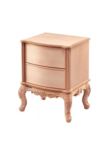 Masifart Aureol Barcelona Geniş Oymalı Komodin Cilasız Ham Diğer