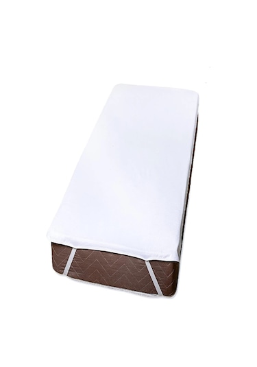 Derbey Sıvı Geçirmez 220x200 Cm Yatak Koruyucu Micro Alez Battal Boy Beyaz