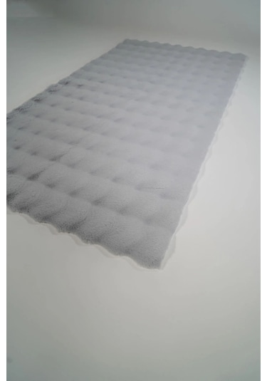 Prizma Halı Bubble Peluş Halı İpek Gri Düz Kesim