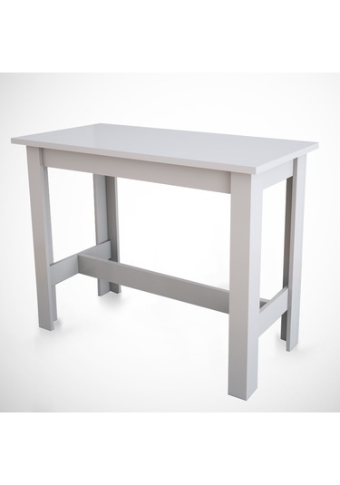 Pasifichome Barra Beyaz Bar Masası & Mutfak Masası / Yüksek Yemek Masası