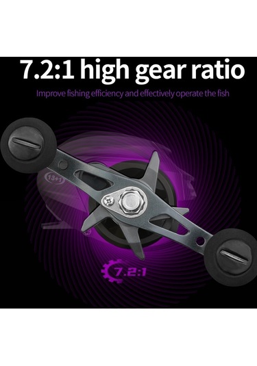 Linnhue Am2000 7: 2: 1 Yüksek Hızlı 8kg Maks Drag Olta Makinesi Sağ El