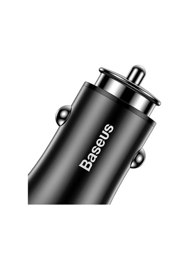 Baseus 4.8a Çift Usb Bağlantı Noktalı Hızlı Araç Şarj Cihazı İphone X 8plus Oneplus5 Xiaomi 6 Mi A1 - Siyah Siyah