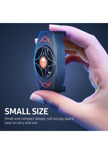 Reedark Usb Güçlü Taşınabilir Cep Telefonu Soğutucu Fan - Hızlı Soğutma, Geniş Uyum, Sessiz Çalışma Siyah