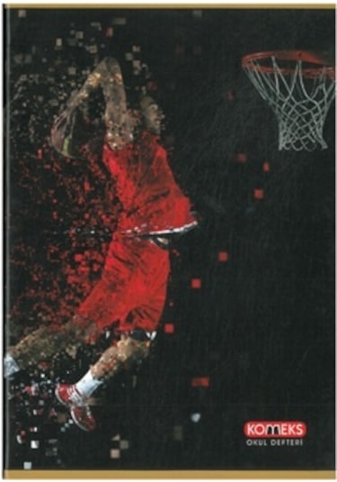 Komeks Dikişli Defter Karton Kap. Kareli 80 Yp A4 Basket