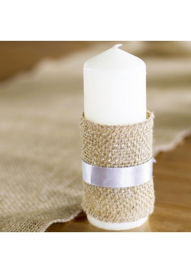 Suntek Craft Şerit Rulo 6 Inç Geniş Dekoratif Çuval Bezi