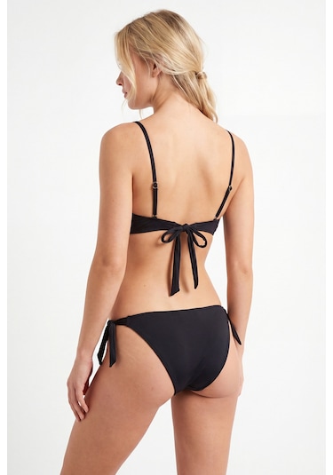 Loya Kadın Siyah Süper Push Up Tek Üst Bikini