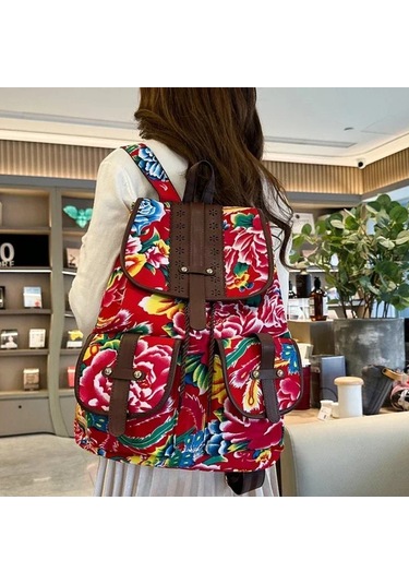 Yeni Satış Çiçek Oxford Kadın Sırt Çantası 2024 Yüksek Kaliteli Çok Renkli