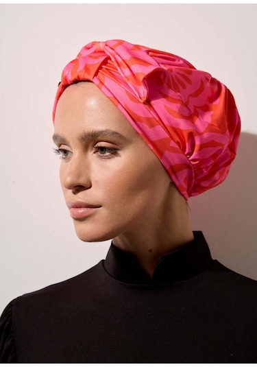 Mayovera Tesettür Bone - Pembe Fiyonklu Pembe