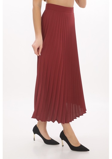 Soralline Kadın Plisoley Etek 781 Tarçın