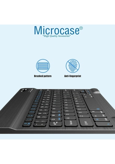 Microcase Huawei Matepad 11.5 S 2025 İçin Bluetooth Klavye Tr Sticker + Bluetooth Mouse + Tablet Standı - Al2765 Lazer