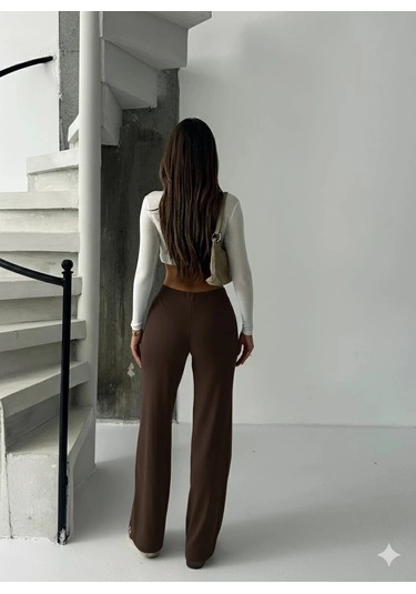 Fit Comfort Bej Salaş Pantolon Kahve A6011 Kahve