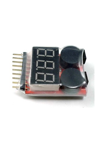 1-8s Cell Lipo Ölçer Buzzer Sesli Alarm 2in1test